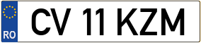 Truck License Plate